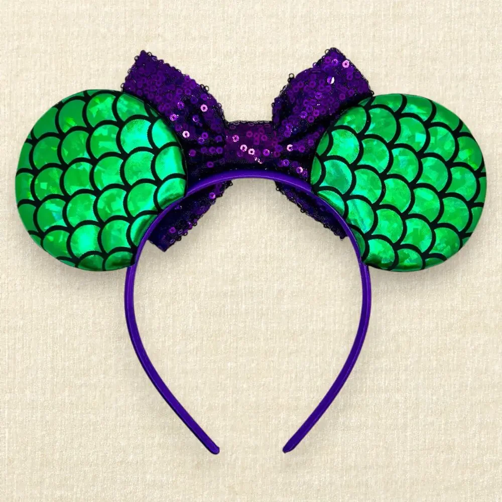 Ariel Little Mermaid Minnie Ears | Disney-Inspired Princess Mouse Ears